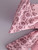 Vintage Pink Floral Print Sashes Kimono Boho Short Robe