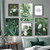 Green Aloe Monstera Plant Canvas Wall Art Decorative Painting