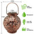 Retro Solar Iron Forest Shadow Lantern Hanging Lamp