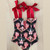 Sexy Floral Backless Shoulder Strappy One Piece Bathing Suit