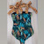Sexy Floral Backless Shoulder Strappy One Piece Bathing Suit