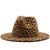Leopard Patchwork Wool Unisex Cowboy Cap