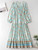 Boho Lantern Sleeve V-neck Maxi Dress