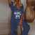 V Neck Cotton Linen Streetwear Elegant Loose Trousers Jumpsuit - Size XL