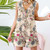 Summer Short Stylish Women V Neck Sleeveless Rompers-Size XXL