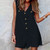 Summer Short Stylish Women V Neck Sleeveless Rompers-Size XXL