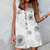 Summer Short Stylish Women V Neck Sleeveless Rompers-Size XXL