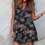 Summer Short Stylish Women V Neck Sleeveless Rompers-Size XXL