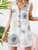 Summer Short Stylish Women V Neck Sleeveless Rompers-Size XXL