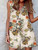 Summer Short Stylish Women V Neck Sleeveless Rompers-Size XXL