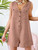 Summer Short Stylish Women V Neck Sleeveless Rompers-Size XXL