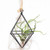 Triangular Geometric Iron Metal Hanging Flower Basket Holder