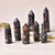 Natural Glaucophane Healing Crystal Obelisk Quartz Pyramid