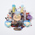 Natural Crystal Gravel Angel Heart High Quality Gemstones Set
