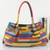 Retro Genuine Leather Patchwork Color Handbag
