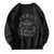 Mushroom Printed Long Sleeve Harajuku Pullover Sweatshirt
