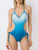 Fashion Colorblock Gradient Holiday Beach Bathing Suit