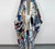 Sexy African Stitch Cocktail Silk Kimono Maxi Cardigan