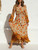 Yellow Tassel Floral Chic Lady Rayon Boho Dress