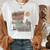 Vintage Western Denim Cartoon Graphic Top - Size  XXL