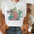 Vintage Western Denim Cartoon Graphic Top - Size XXXL