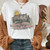 Vintage Western Denim Cartoon Graphic Top - Size XXXL