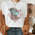 Vintage Western Denim Cartoon Graphic Top - Size XXXL