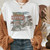 Vintage Western Denim Cartoon Graphic Top - Size XXXL