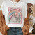 Vintage Western Denim Cartoon Graphic Top - Size XXXL