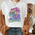 Vintage Western Denim Cartoon Graphic Top - Size XXXL