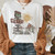 Vintage Western Denim Cartoon Graphic Top - Size XXXL