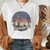 Vintage Western Denim Cartoon Graphic Top - Size XXXL