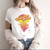 Women Fashion 90s Short Sleeve  Graphic T-shirt - Size XL