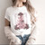 Women Fashion 90s Short Sleeve  Graphic T-shirt - Size XL
