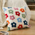 Floral Daisy Dandelion Embroidered Sofa Cushion Cover