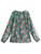 Vintage Bohemian Chic Floral Printed Tie Neck Blouse