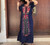 Bohemian Retro Embroidered Plus Size Long Kaftan Maxi Dress