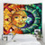 Psychedelic Mandala Bohemian Sun Moon Tapestry - Size  150x100cm