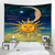 Psychedelic Mandala Bohemian Sun Moon Tapestry - Size 150x130cm