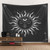 Psychedelic Mandala Bohemian Sun Moon Tapestry - Size 150x150cm