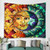 Psychedelic Mandala Bohemian Sun Moon Tapestry - Size 150x150cm