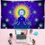 7 Chakra Buddha Statue Yoga Wall Hanging - size 200x150cm