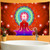 7 Chakra Buddha Statue Yoga Wall Hanging - size 200x150cm