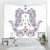 7 Chakra Buddha Statue Yoga Wall Hanging - Size 280x182cm