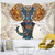 3D Elephant Bohemian Tapestry Wall Hanging - Size 200x150cm