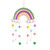 Nordic Woven Lion Macrame Rainbow Wall Hanging