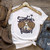 Cartoon Animal Aesthetic Print T Shirt - Size XL