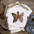 Women Cartoon Animal Aesthetic Print T-Shirt - Size XXXL