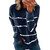 Tie-Dye Printed Striped Round Neck Loose Sweatshirt