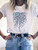 Summer Flower Short Sleeve Kawaii Tee Top - Size Medium